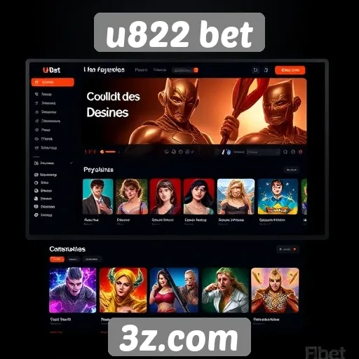 Interface do usuário do u822 bet é intuitiva e acessível