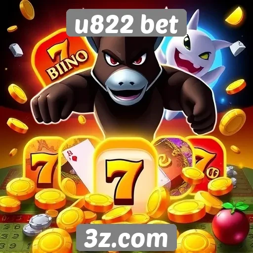 Variedade de jogos oferecidos pelo u822 bet